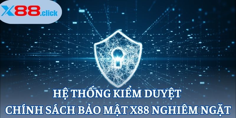 Hệ thống kiểm duyệt chính sách bảo mật X88 nghiêm ngặt
